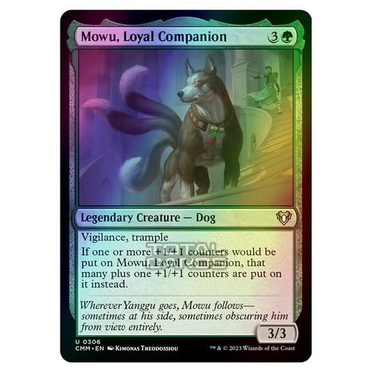 Magic The Gathering - Commander Masters - Mowu, Loyal Companion - 0306 (Foil)