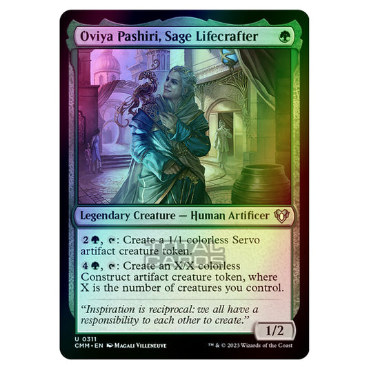 Magic The Gathering - Commander Masters - Oviya Pashiri, Sage Lifecrafter - 0311 (Foil)