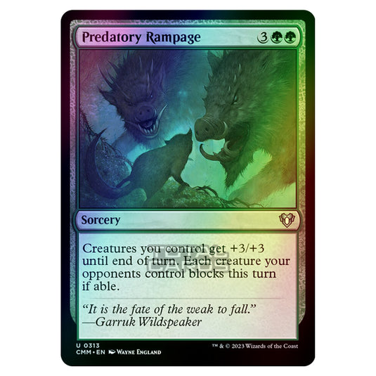 Magic The Gathering - Commander Masters - Predatory Rampage - 0313 (Foil)