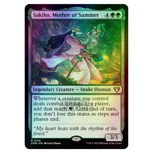 Magic The Gathering - Commander Masters - Sakiko, Mother of Summer - 0319 (Foil)