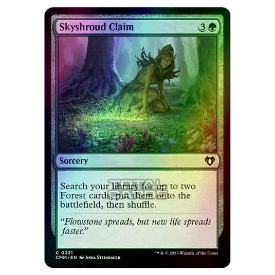 Magic The Gathering - Commander Masters - Skyshroud Claim - 0321 (Foil)