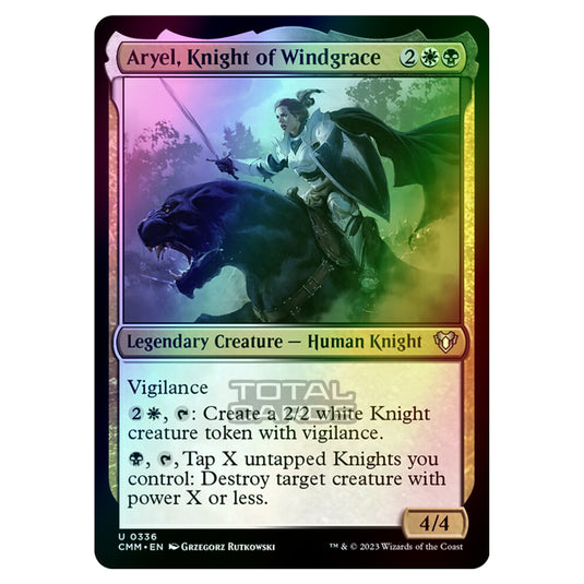 Magic The Gathering - Commander Masters - Aryel, Knight of Windgrace - 0336 (Foil)