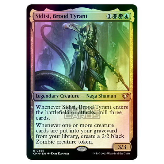 Magic The Gathering - Commander Masters - Sidisi, Brood Tyrant - 0355 (Foil)