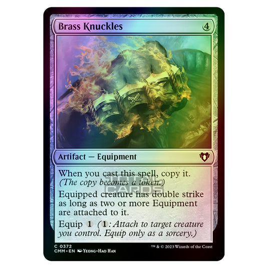 Magic The Gathering - Commander Masters - Brass Knuckles - 0372 (Foil)