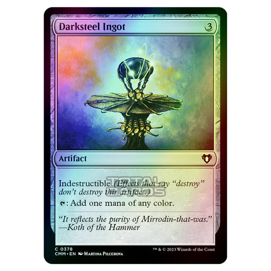 Magic The Gathering - Commander Masters - Darksteel Ingot - 0378 (Foil)