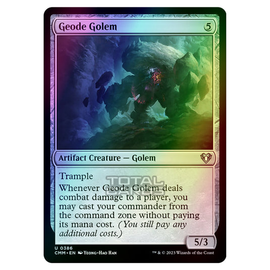 Magic The Gathering - Commander Masters - Geode Golem - 0386 (Foil)