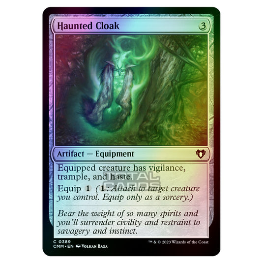 Magic The Gathering - Commander Masters - Haunted Cloak - 0389 (Foil)