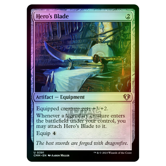 Magic The Gathering - Commander Masters - Hero's Blade - 0391 (Foil)