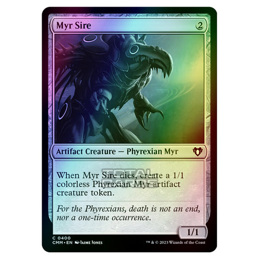 Magic The Gathering - Commander Masters - Myr Sire - 0400 (Foil)