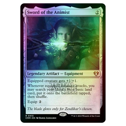 Magic The Gathering - Commander Masters - Sword of the Animist - 0413 (Foil)