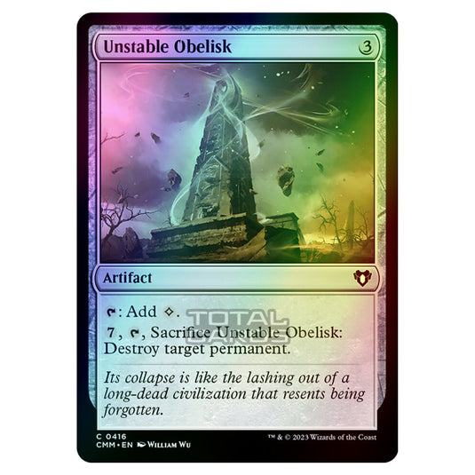 Magic The Gathering - Commander Masters - Unstable Obelisk - 0416 (Foil)