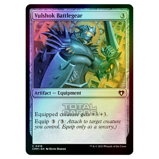 Magic The Gathering - Commander Masters - Vulshok Battlegear - 0418 (Foil)