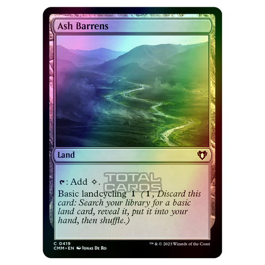 Magic The Gathering - Commander Masters - Ash Barrens - 0419 (Foil)