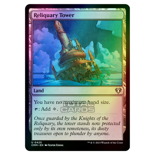 Magic The Gathering - Commander Masters - Reliquary Tower - 0425 (Foil)