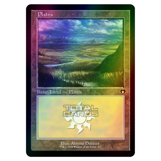 Magic The Gathering - Commander Masters - Plains - 0437 (Foil)