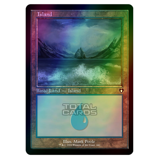 Magic The Gathering - Commander Masters - Island - 0442 (Foil)