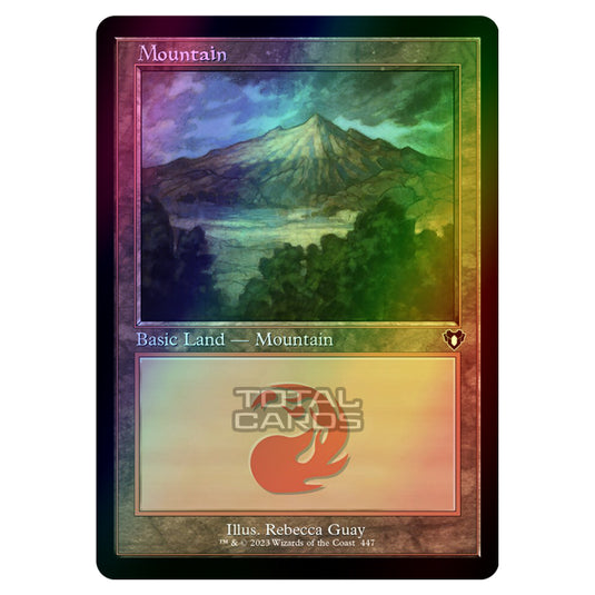 Magic The Gathering - Commander Masters - Mountain - 0447 (Foil)