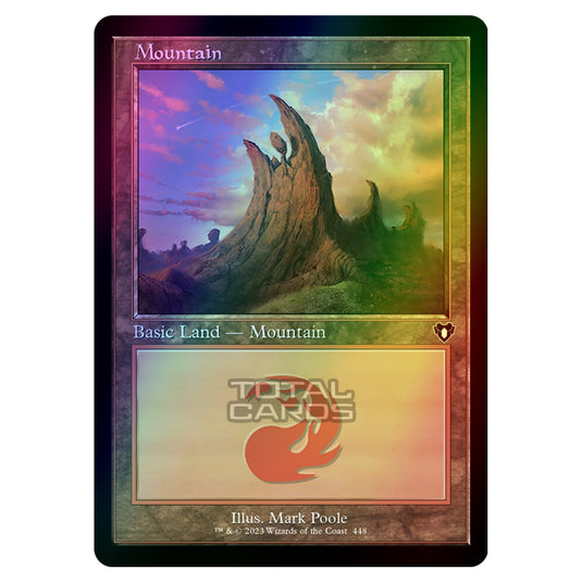 Magic The Gathering - Commander Masters - Mountain - 0448 (Foil)