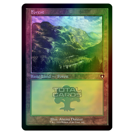 Magic The Gathering - Commander Masters - Forest - 0449 (Foil)