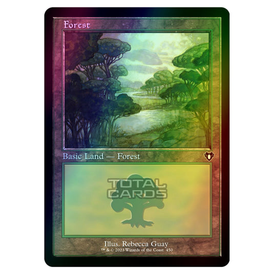Magic The Gathering - Commander Masters - Forest - 0450 (Foil)