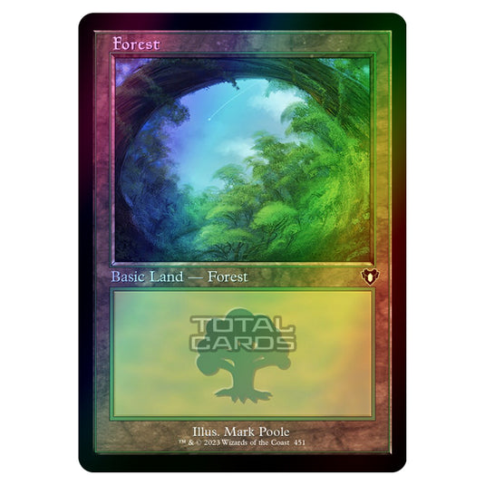 Magic The Gathering - Commander Masters - Forest - 0451 (Foil)