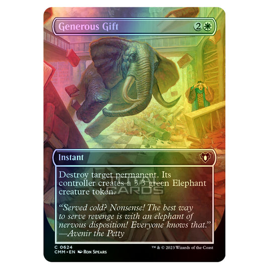 Magic The Gathering - Commander Masters - Generous Gift (Borderless) - 0624 (Foil)