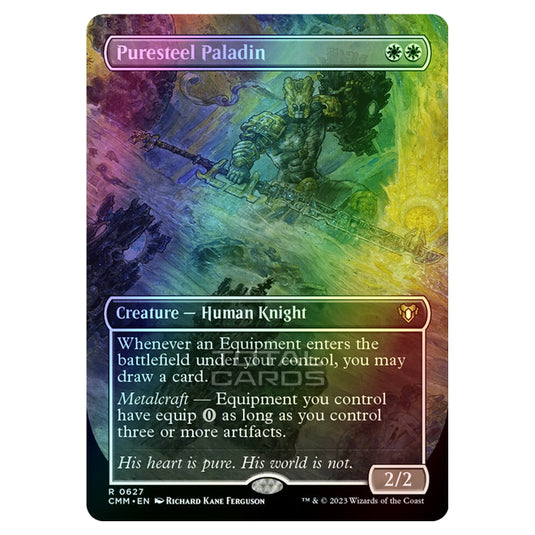 Magic The Gathering - Commander Masters - Puresteel Paladin (Borderless) - 0627 (Foil)