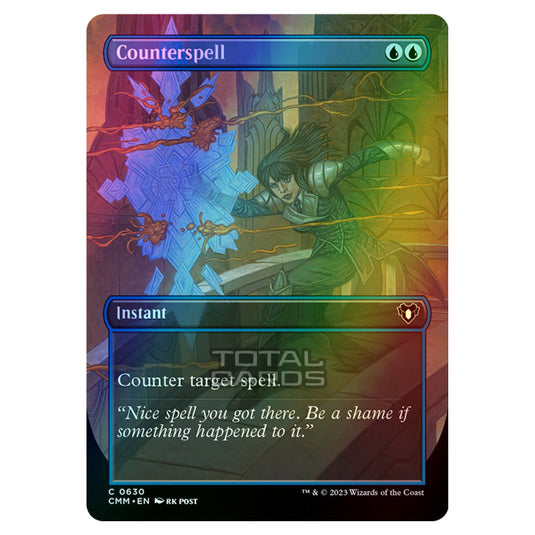 Magic The Gathering - Commander Masters - Counterspell (Borderless) - 0630 (Foil)