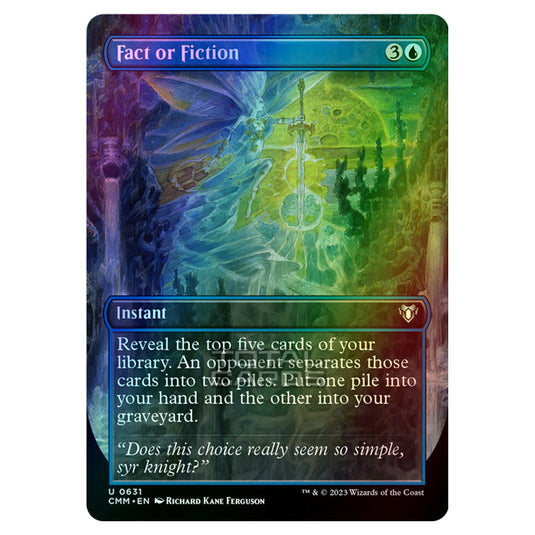 Magic The Gathering - Commander Masters - Fact or Fiction (Borderless) - 0631 (Foil)