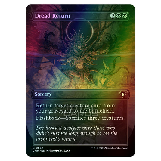 Magic The Gathering - Commander Masters - Dread Return (Borderless) - 0637 (Foil)