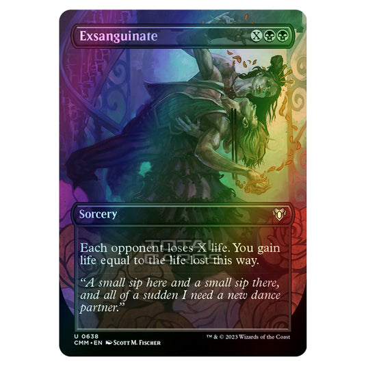 Magic The Gathering - Commander Masters - Exsanguinate (Borderless) - 0638 (Foil)