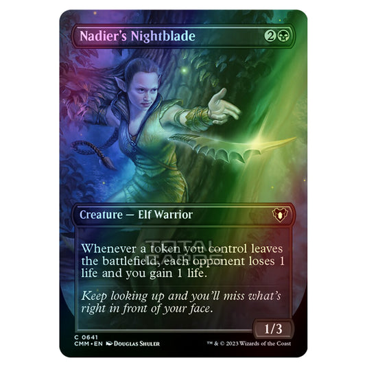 Magic The Gathering - Commander Masters - Nadier's Nightblade (Borderless) - 0641 (Foil)