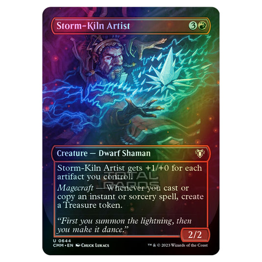 Magic The Gathering - Commander Masters - Storm-Kiln Artist (Borderless) - 0644 (Foil)