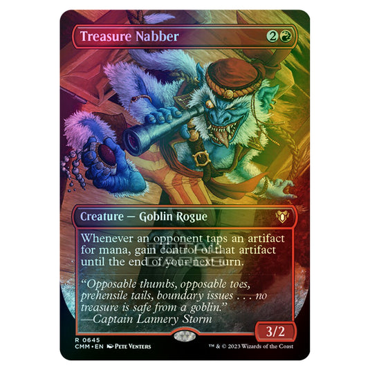 Magic The Gathering - Commander Masters - Treasure Nabber (Borderless) - 0645 (Foil)