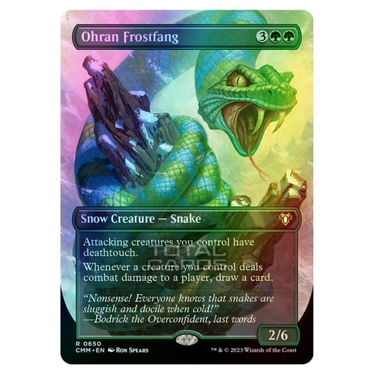 Magic The Gathering - Commander Masters - Ohran Frostfang (Borderless) - 0650 (Foil)