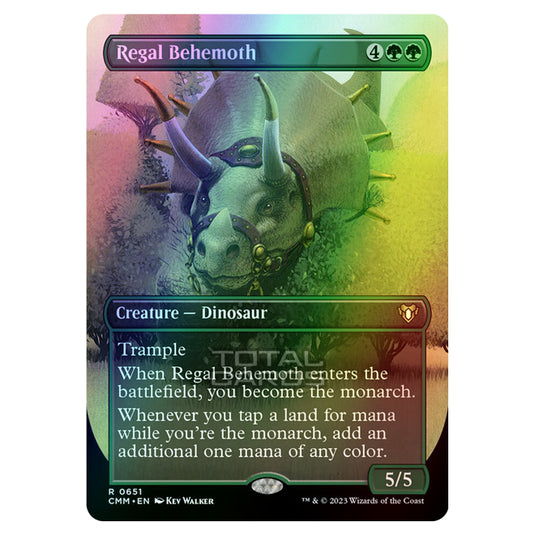 Magic The Gathering - Commander Masters - Regal Behemoth (Borderless) - 0651 (Foil)