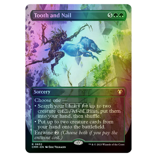 Magic The Gathering - Commander Masters - Tooth and Nail (Borderless) - 0652 (Foil)