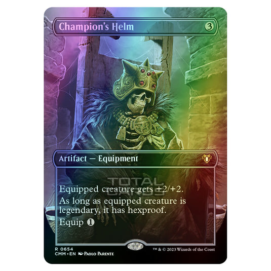 Magic The Gathering - Commander Masters - Champion's Helm (Borderless) - 0654 (Foil)