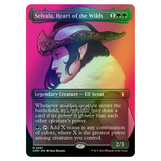 Magic The Gathering - Commander Masters - Selvala, Heart of the Wilds (Profile Card) - 0681 (Foil)