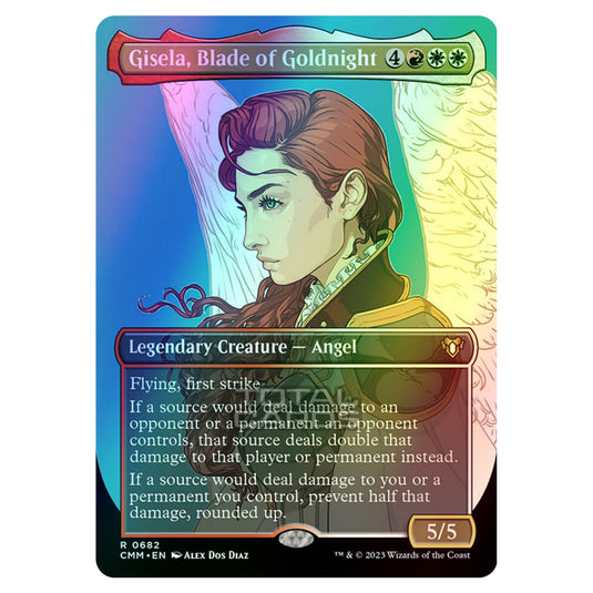 Magic The Gathering - Commander Masters - Gisela, Blade of Goldnight (Profile Card) - 0682 (Foil) Magic The Gathering - Commander Masters - Gisela, Blade of Goldnight (Profile Card) - 0682 (Foil)