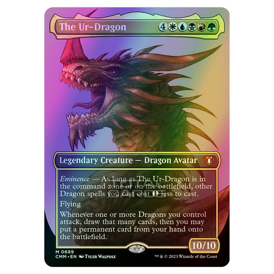 Magic The Gathering - Commander Masters - The Ur-Dragon (Profile Card) - 0689 (Foil)