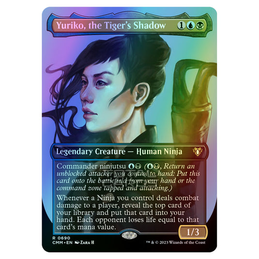 Magic The Gathering - Commander Masters - Yuriko, the Tiger's Shadow (Profile Card) - 0690 (Foil)