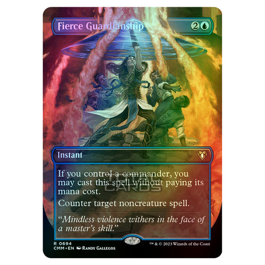 Magic The Gathering - Commander Masters - Fierce Guardianship (Borderless) - 0694 (Foil)