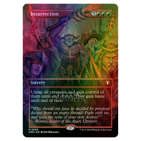 Magic The Gathering - Commander Masters - Insurrection (Borderless) - 0699 (Foil)