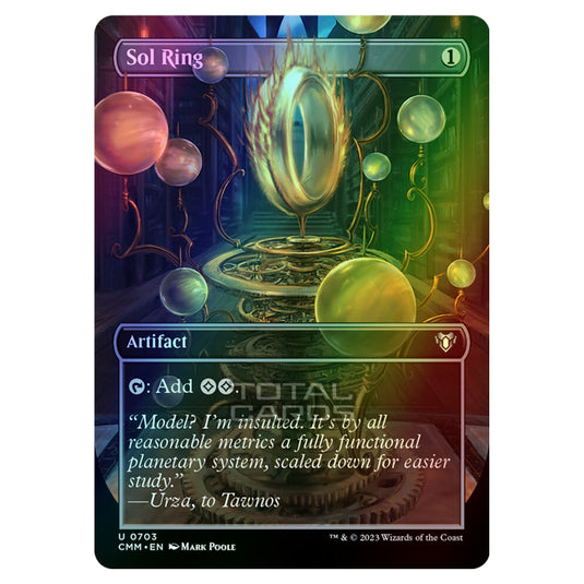 Magic The Gathering - Commander Masters - Sol Ring (Borderless) - 0703 (Foil)