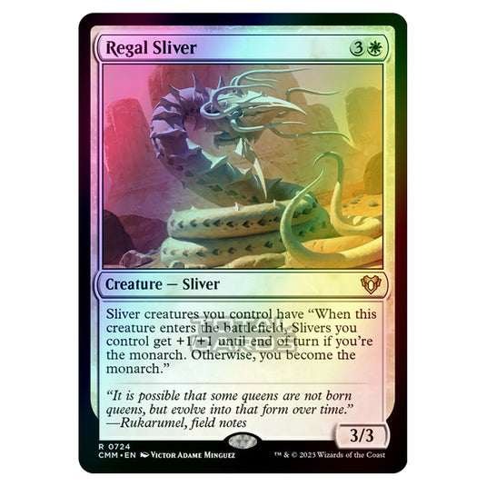 Magic The Gathering - Commander Masters - Regal Sliver - 0724 (Foil)