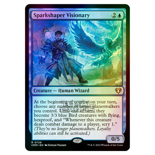 Magic The Gathering - Commander Masters - Sparkshaper Visionary - 0726 (Foil)