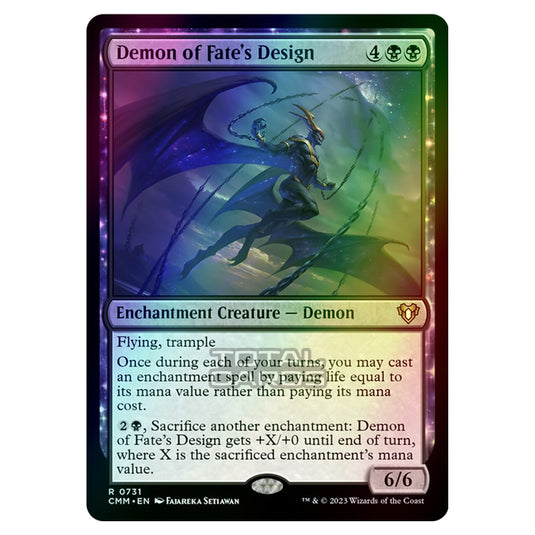 Magic The Gathering - Commander Masters - Demon of Fate's Design - 0731 (Foil)