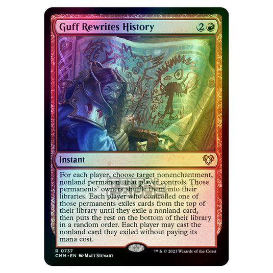 Magic The Gathering - Commander Masters - Guff Rewrites History - 0737 (Foil)