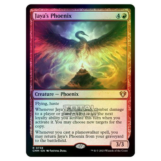 Magic The Gathering - Commander Masters - Jaya's Phoenix - 0738 (Foil)